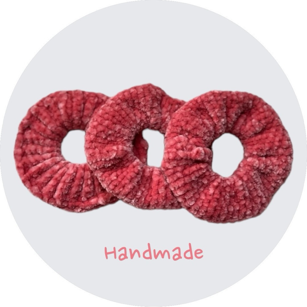 Handmade Crochet Scrunchies 3pk - Picture 1 of 8
